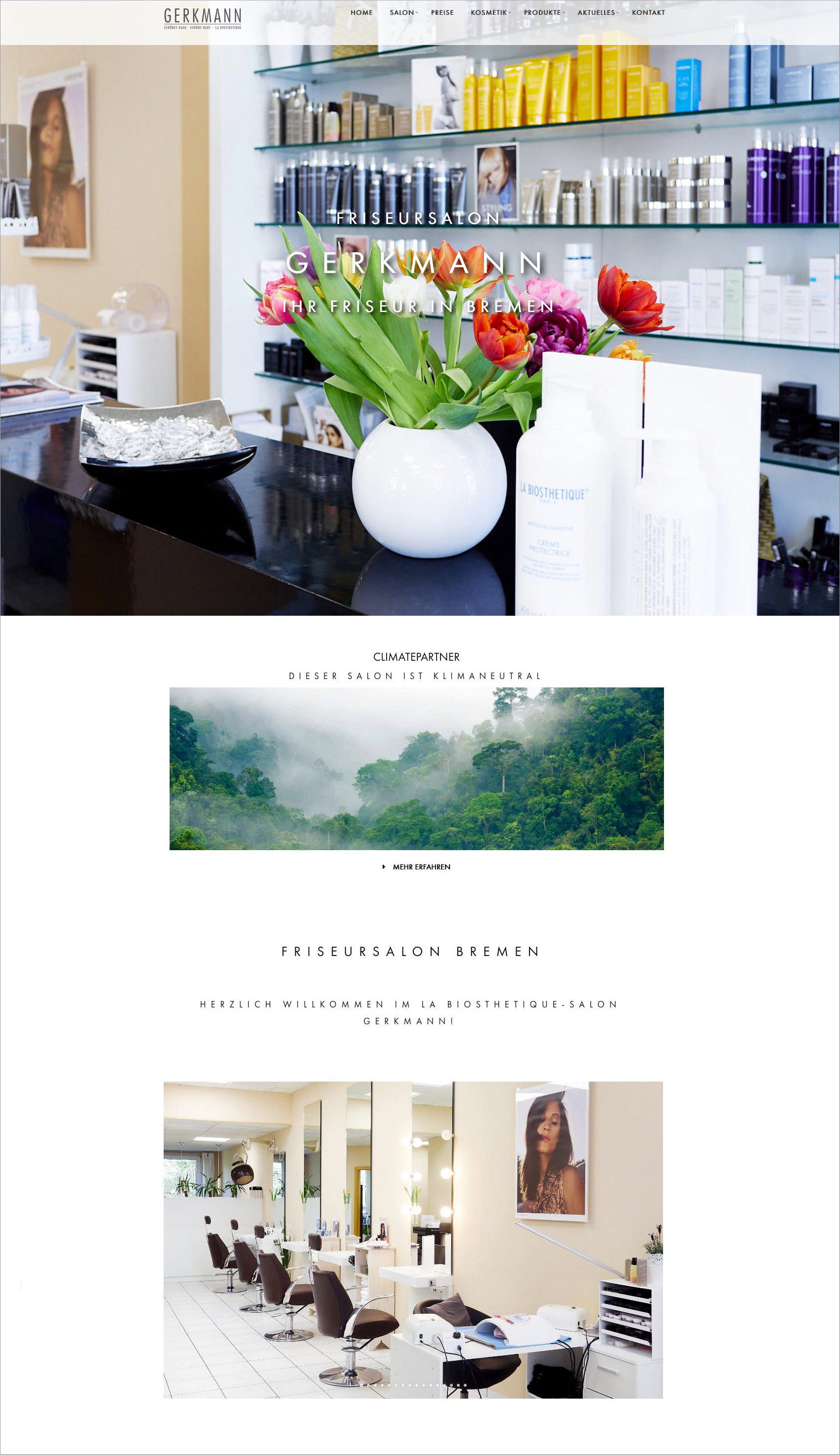 Screenshot der Website von Gerkmann