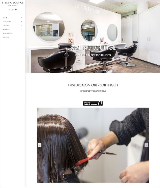 Screenshot der Website von Emanuel Vasilescu | Styling Lounge